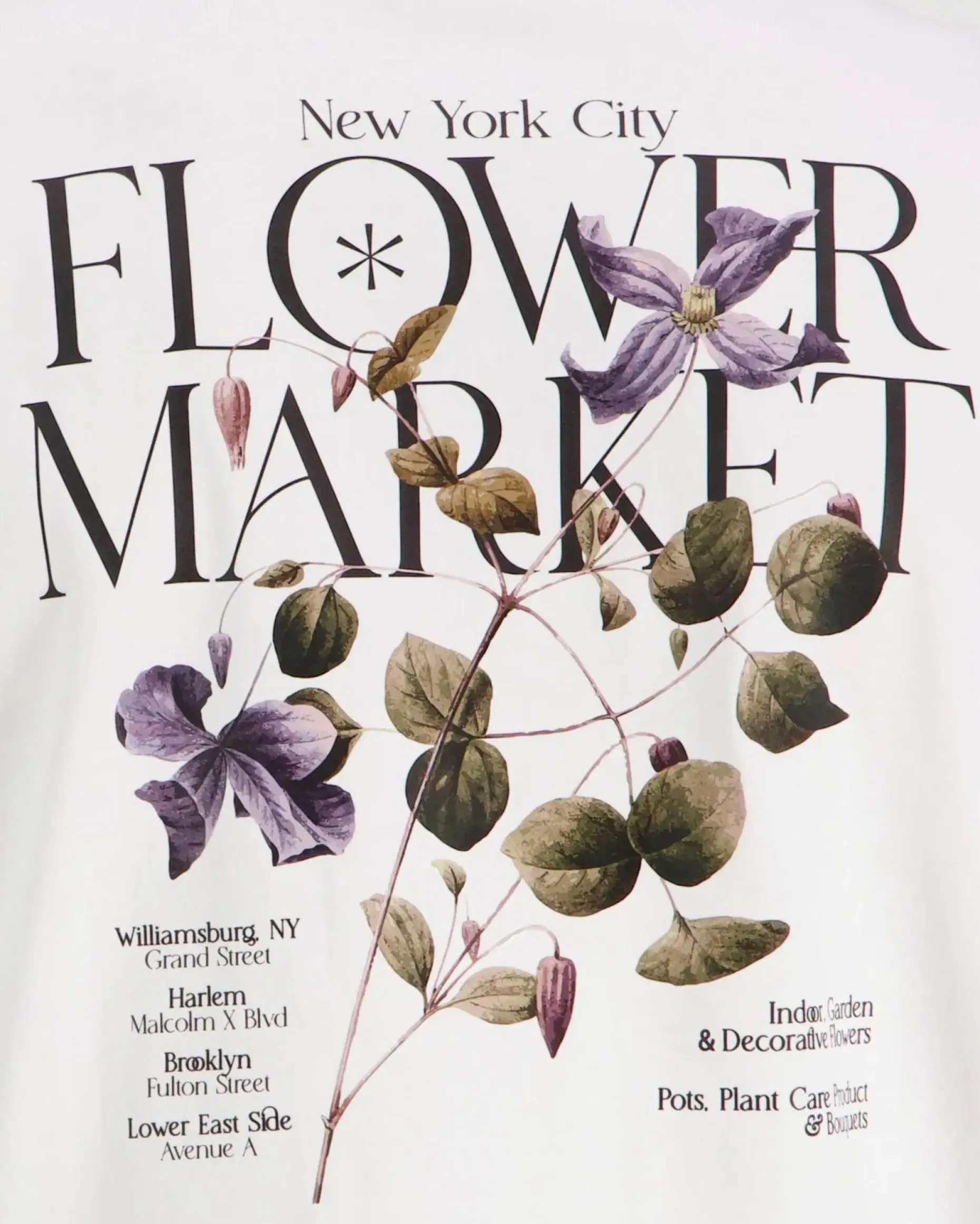 Les Deux Brady Flowermarket T-Shirt t-paita