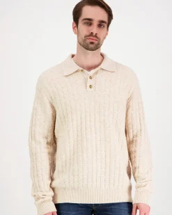 Les Deux Gustav Squared Structure Polo Knit neule
