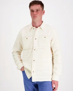 Les Deux Jonas structured stripe overshirt paitatakki