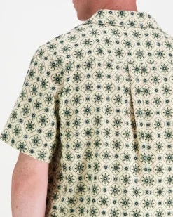 Les Deux Lukas AOP Tapestry SS Shirt kauluspaita