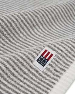 Lexington Original käsipyyhe 30x50cm white grey striped