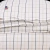 Lexington Poplin pussilakana 150x210cm valkoinen/beige/tummansininen
