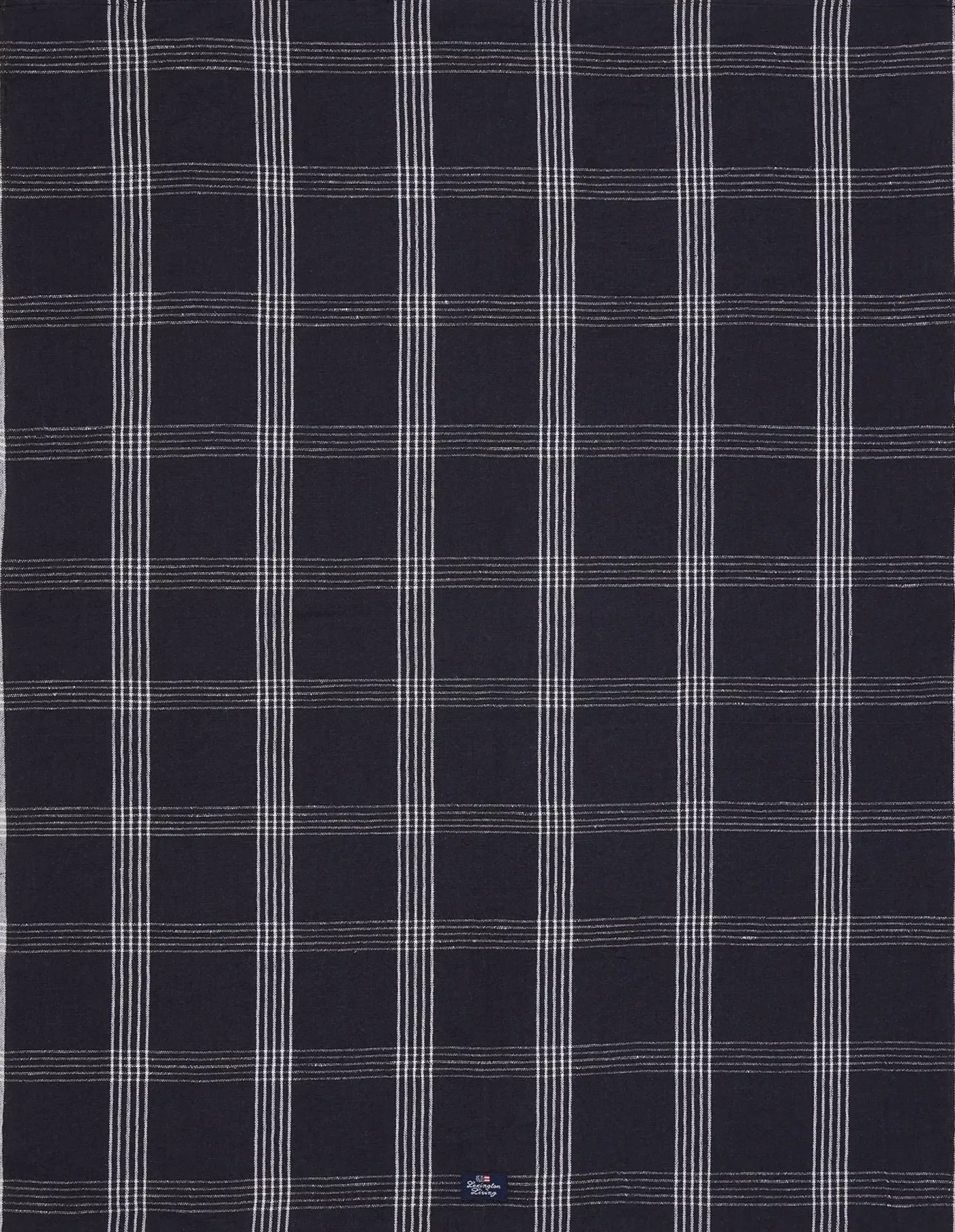 Lexington Ruudullinen keittiöpyyhe white/black