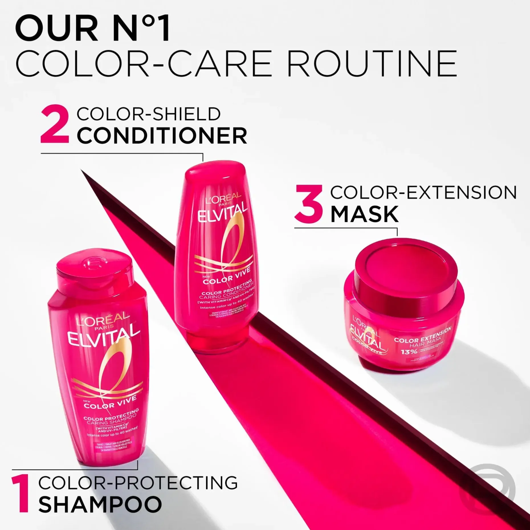 L'Oréal Paris Elvital Color-Vive Hoitoaine värjätyille ja raidoitetuille hiuksille 200ml