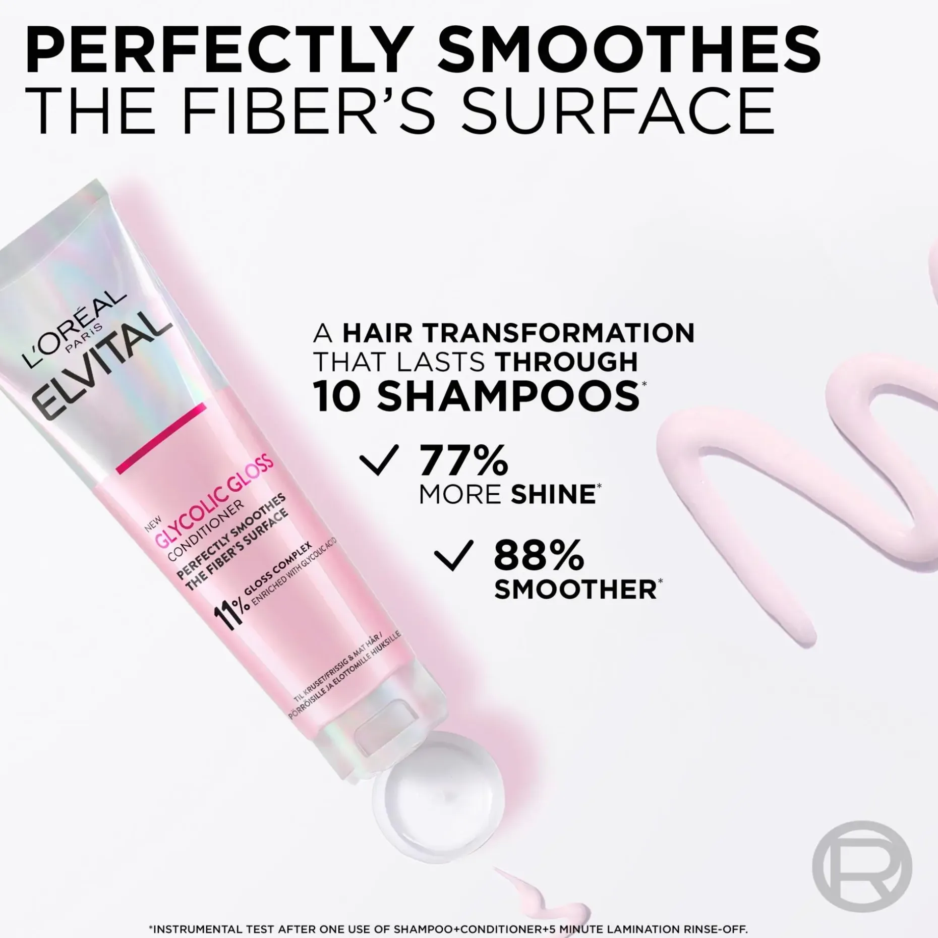 L'Oréal Paris Elvital Glycolic Gloss hoitoaine kiillottomille hiuksille 150ml