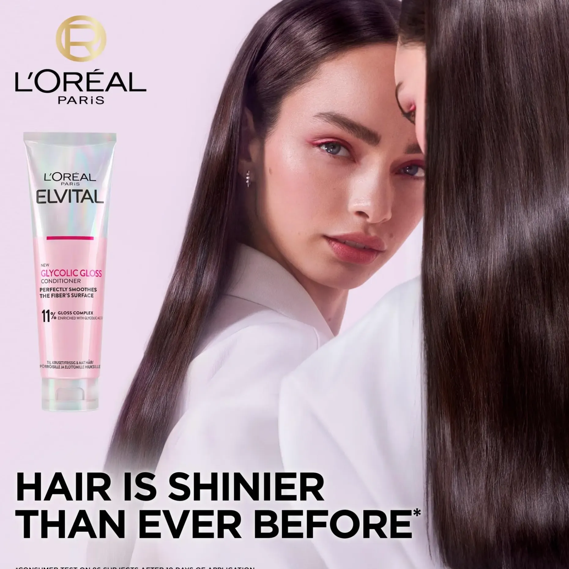 L'Oréal Paris Elvital Glycolic Gloss hoitoaine kiillottomille hiuksille 150ml