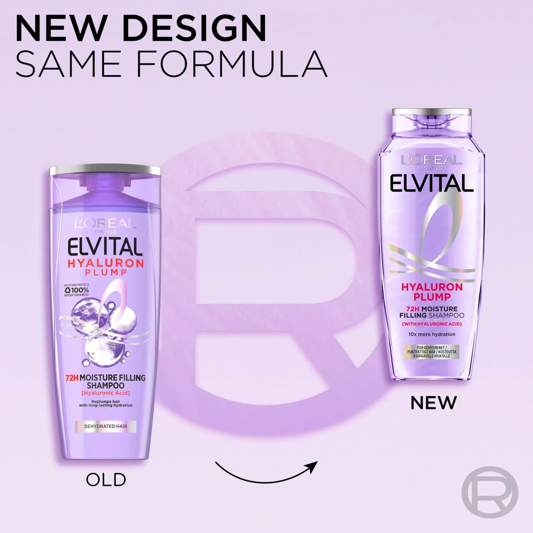 L'Oréal Paris Elvital Hyaluron Plump shampoo kosteutta kaipaaville hiuksille 250ml