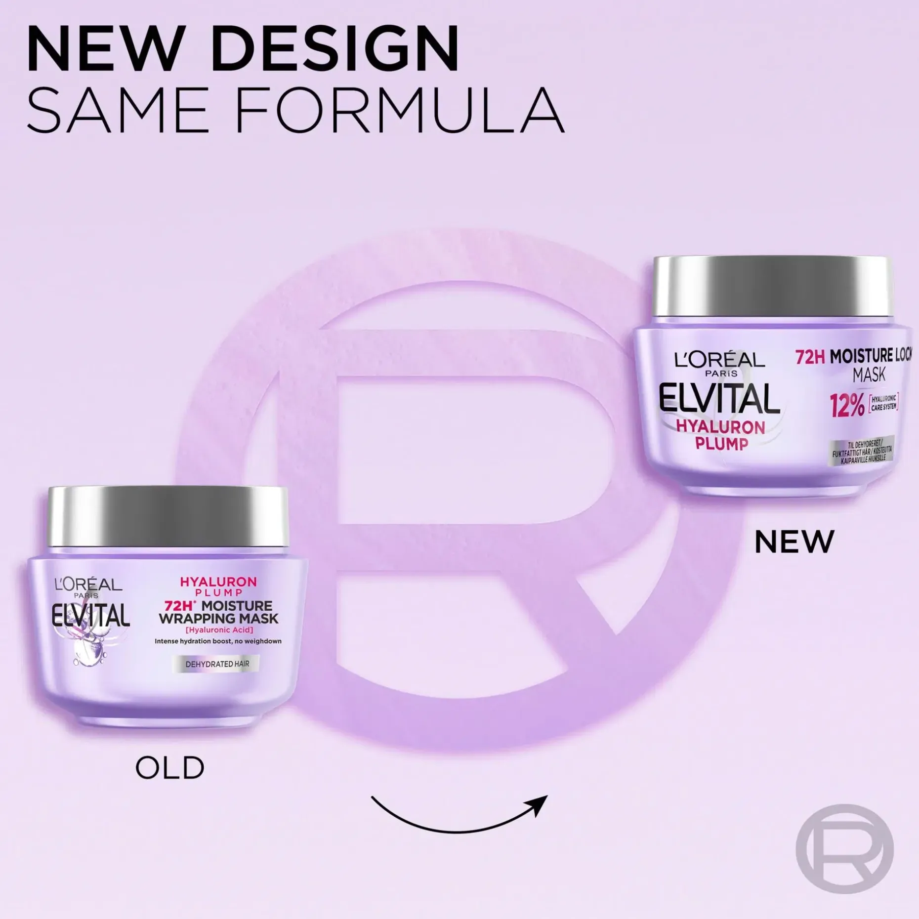 L'Oréal Paris Elvital Hyaluron Plump hiusnaamio kosteutta kaipaaville hiuksille 300ml