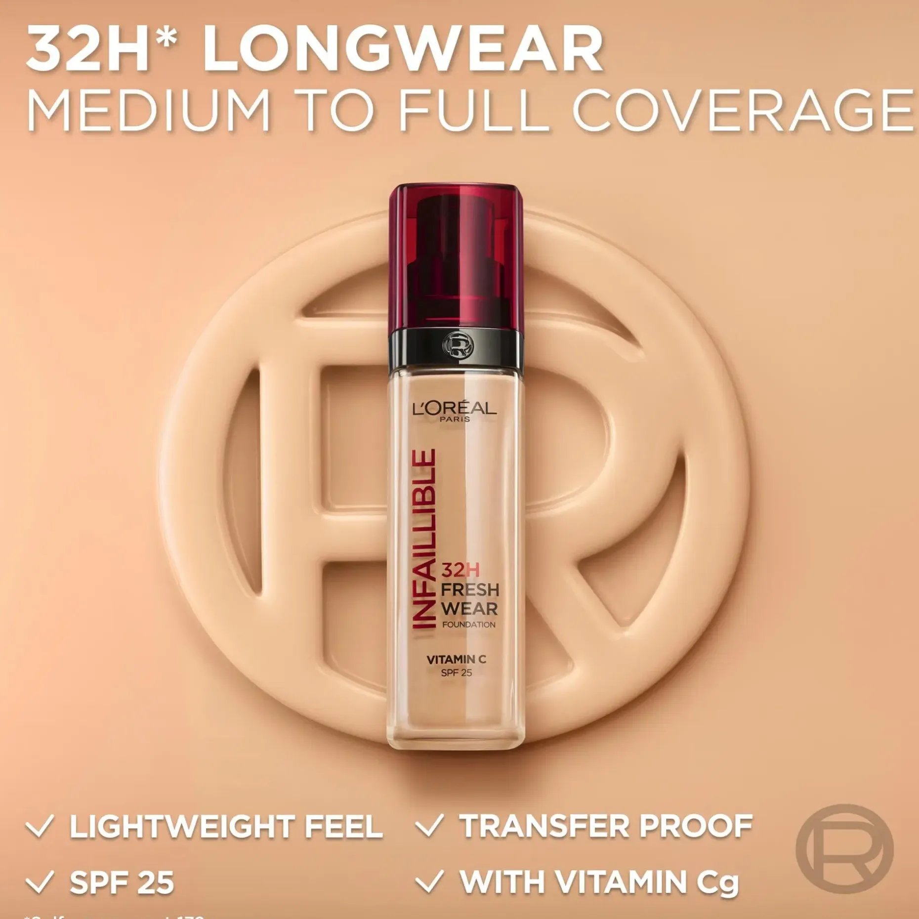 L'Oréal Paris Infaillible Fresh Wear 015 Neutral Undertone meikkivoide 30ml