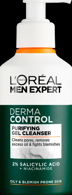L'Oréal Paris Men Expert Derma Control puhdistusgeeli herkälle iholle 260 ml