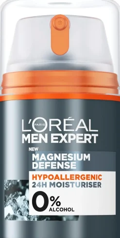 L'Oréal Paris Men Expert Magnesium Defense Hypoallergenic 24H kasvovoide 50 ml