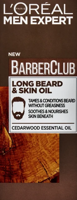 L'Oréal Paris Men Expert Barber Club Long Beard & Skin Oil öljy parralle ja iholle 30ml