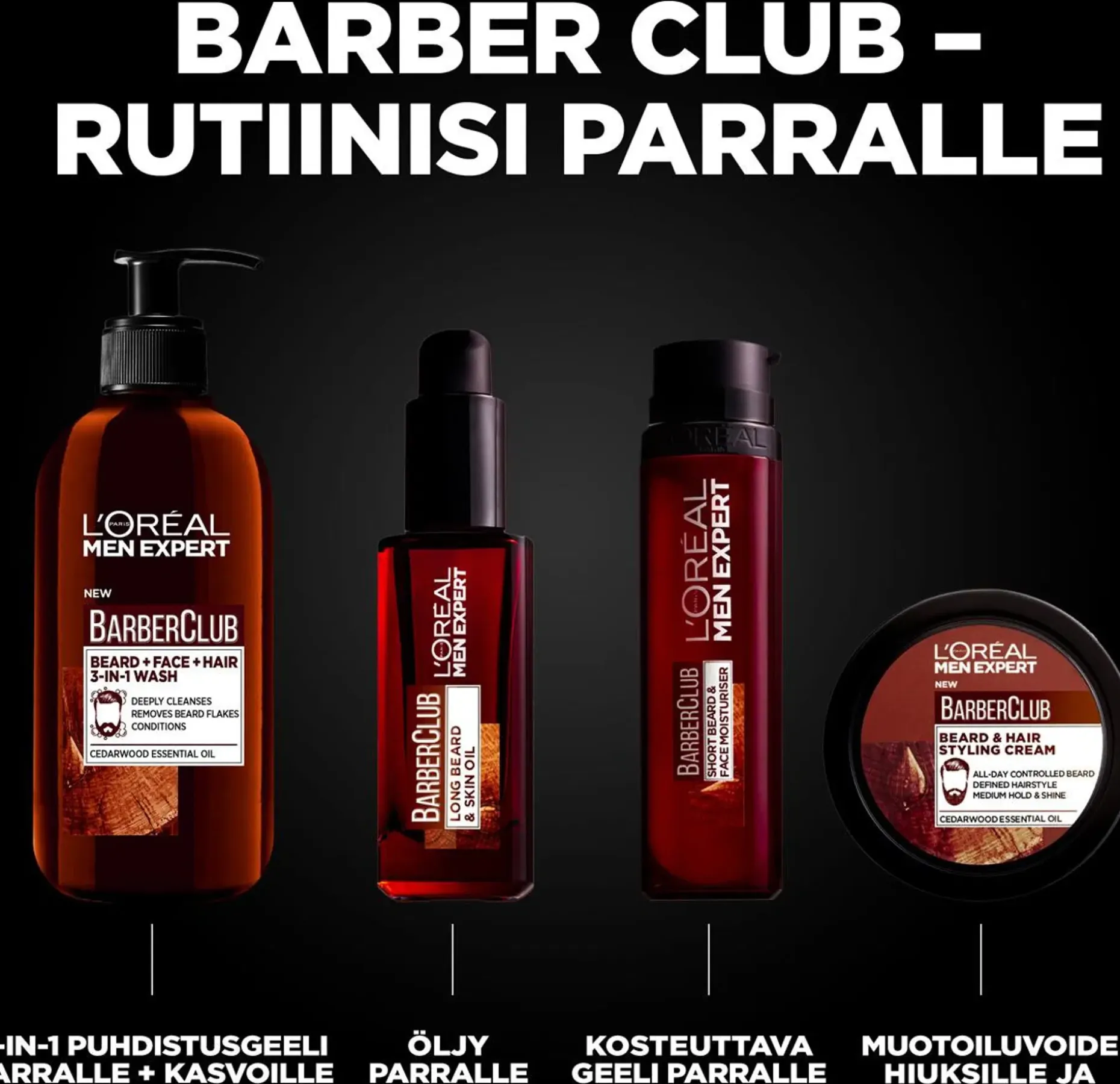 L'Oréal Paris Men Expert Barber Club Long Beard & Skin Oil öljy parralle ja iholle 30ml