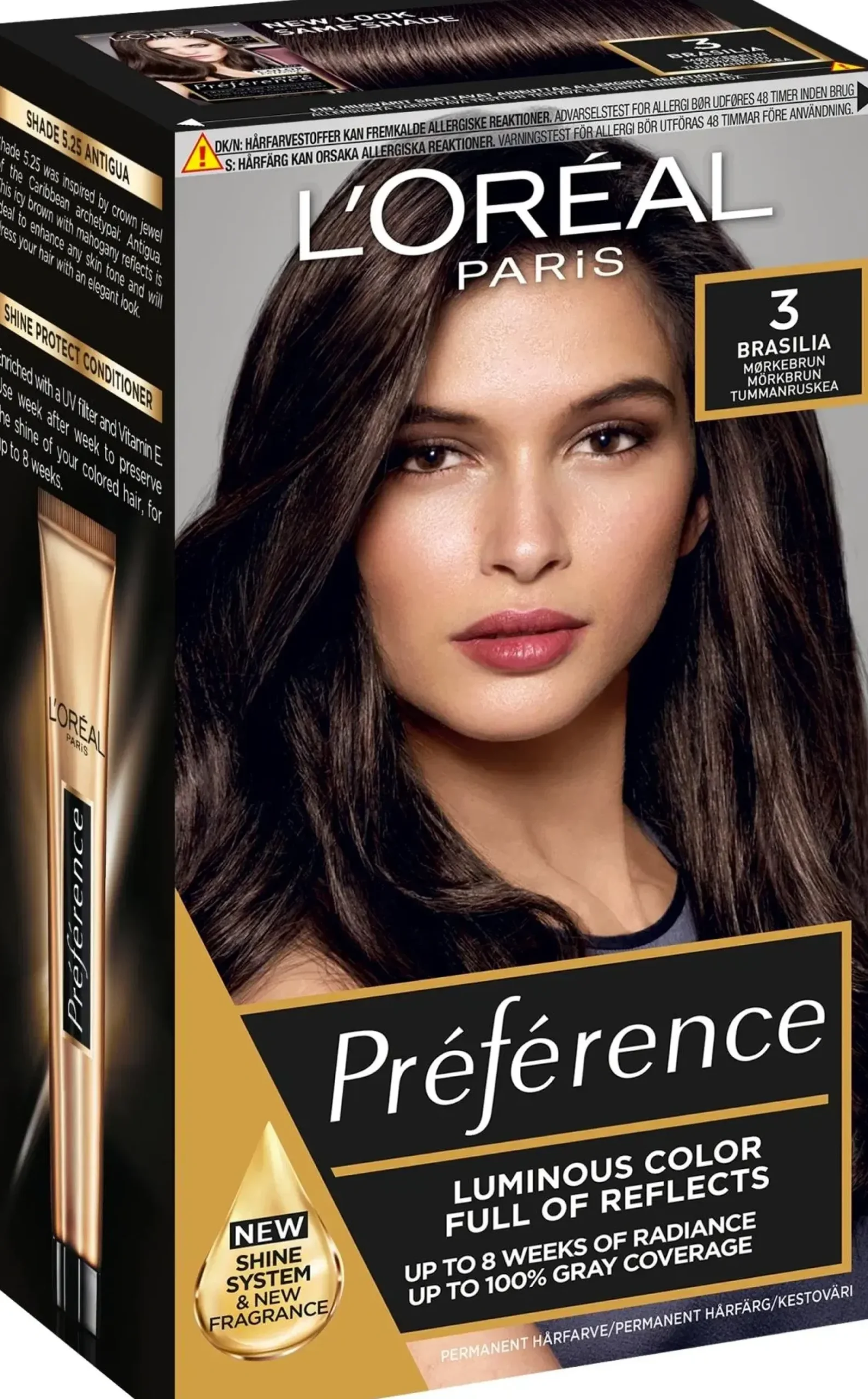 L'Oréal Paris Préférence 3 Brasilia Dark Brown Tummanruskea kestoväri 1kpl