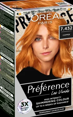 L'Oréal Paris Préférence Vivid Colours Copper intensiivinen kestoväri 1kpl