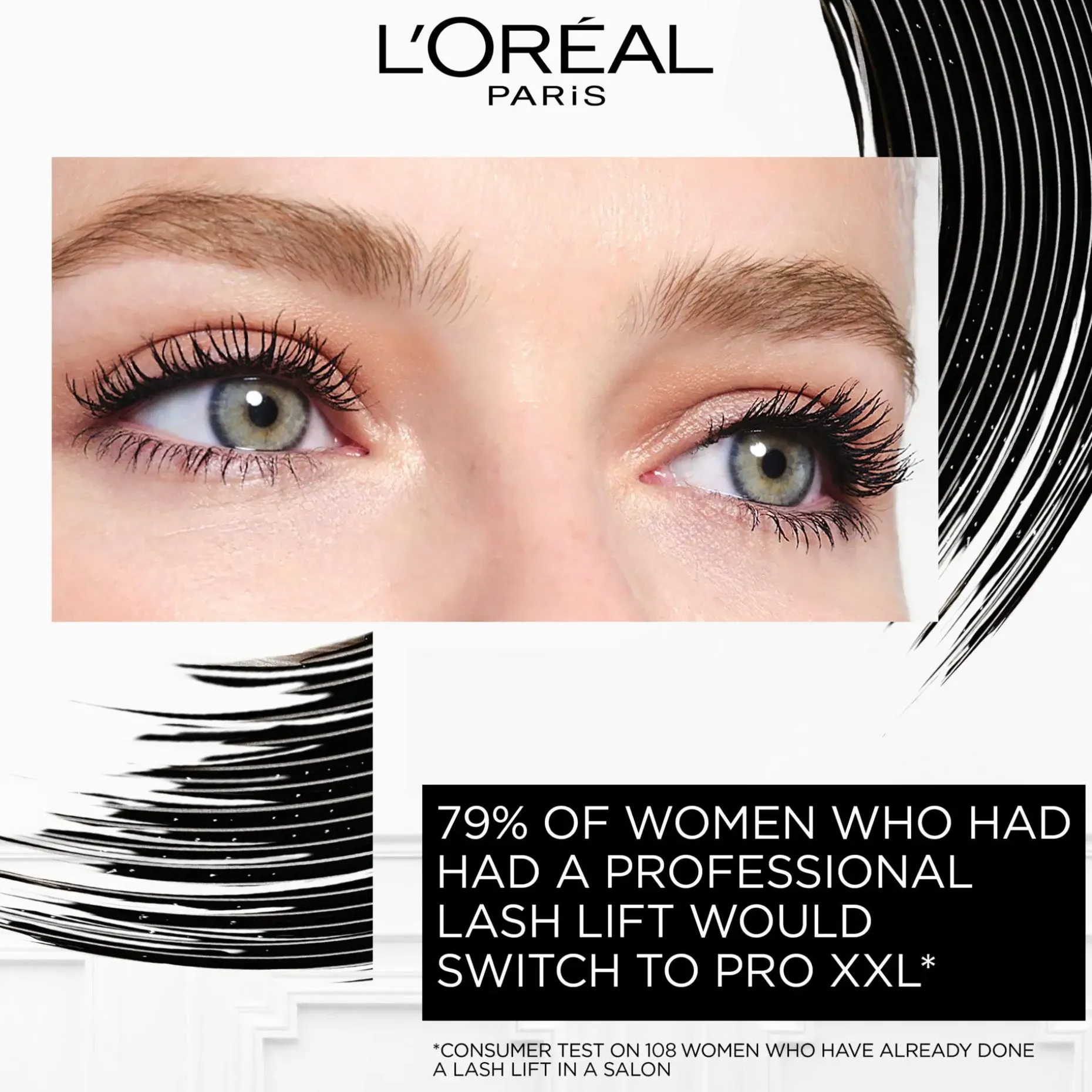 L'Oréal Paris Pro XXL Lift musta maskara 12ml