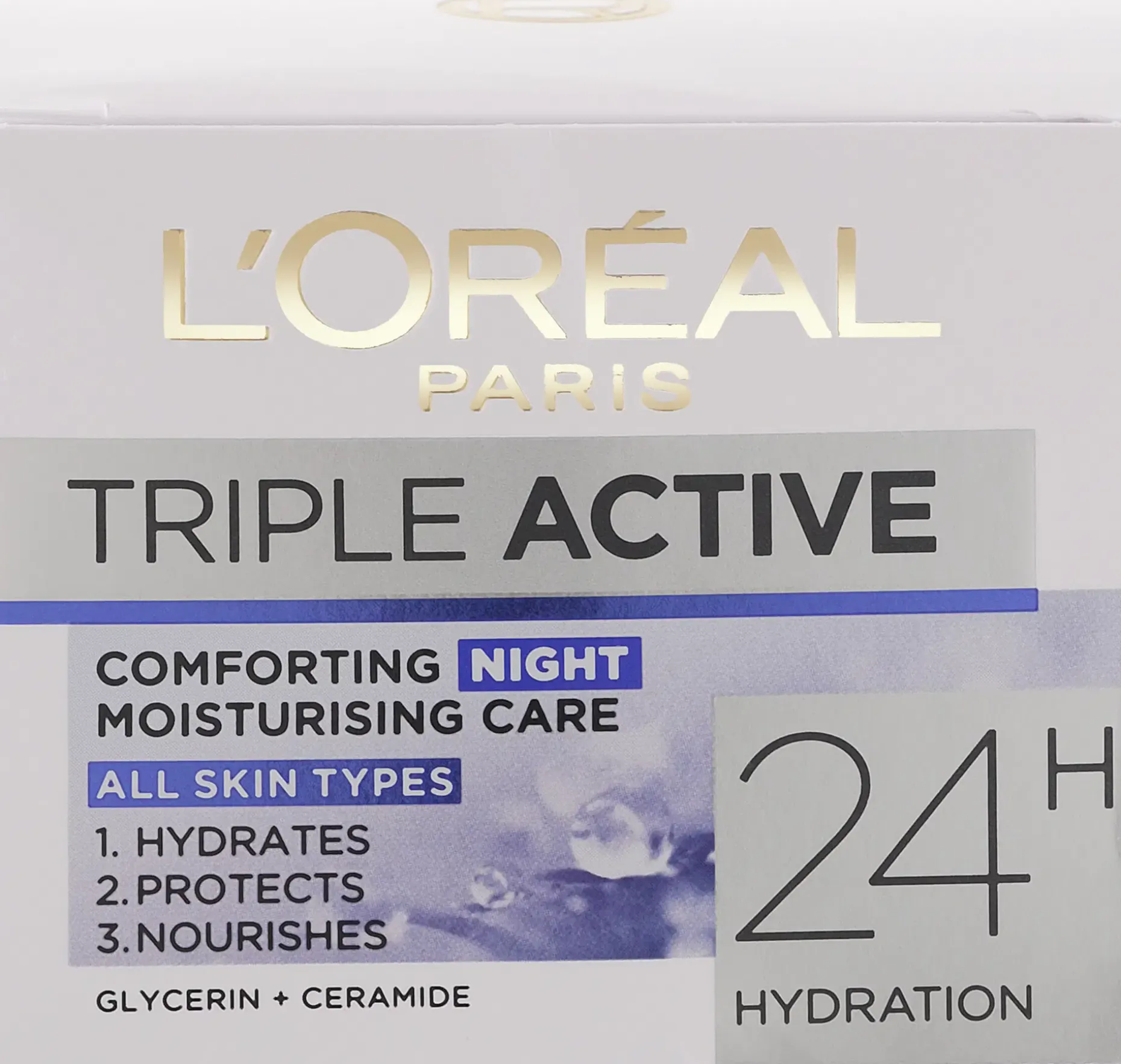 L'Oréal Paris Triple Active kosteuttava yövoide 50ml