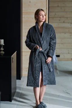 Luin Living Haven kylpytakki M dark grey