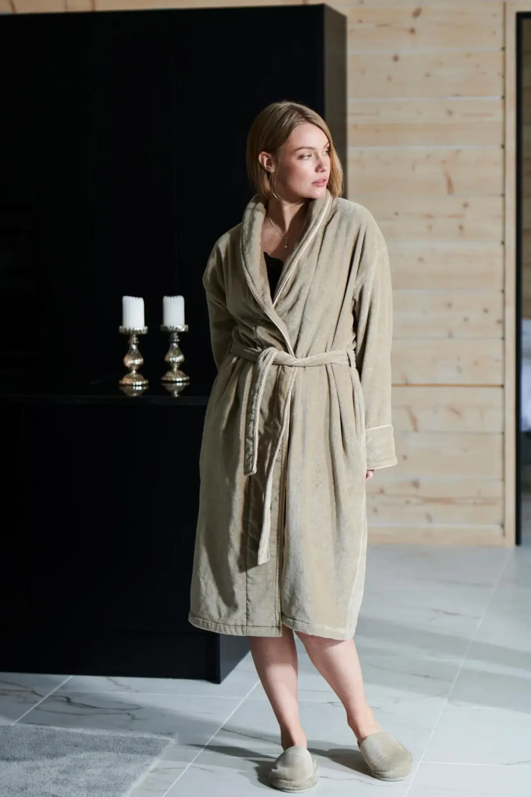 Luin Living Haven kylpytakki M beige