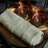 Luin Living Organic Elegance kasvopyyhe 30x50cm ash green