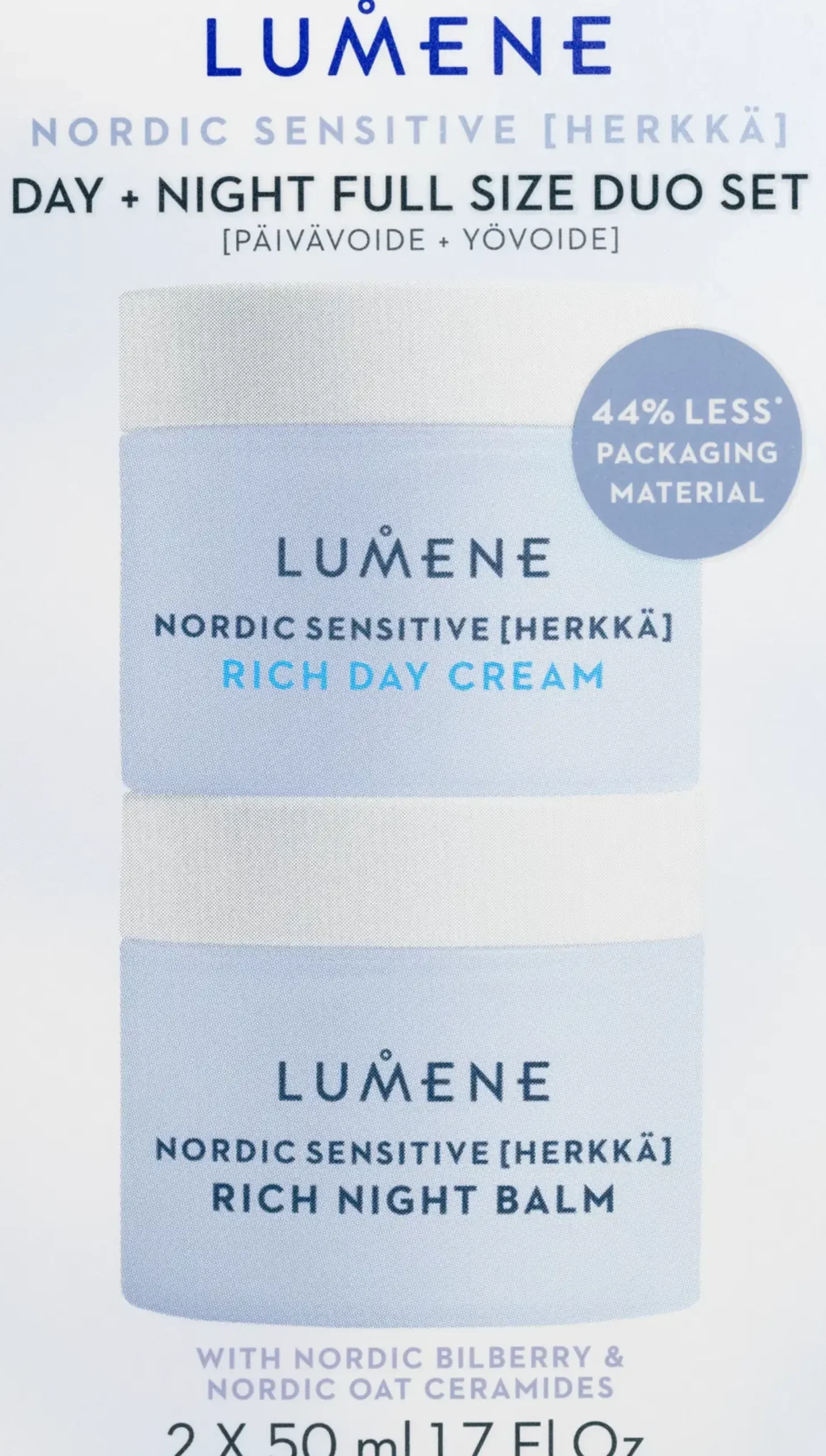 Lumene HERKKÄ Päivä + yövoide tuplapakkaus