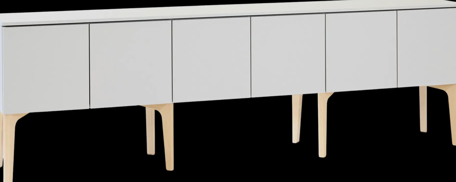 Lundia Fuuga tv-taso ovilla, cashmere, koivujalat