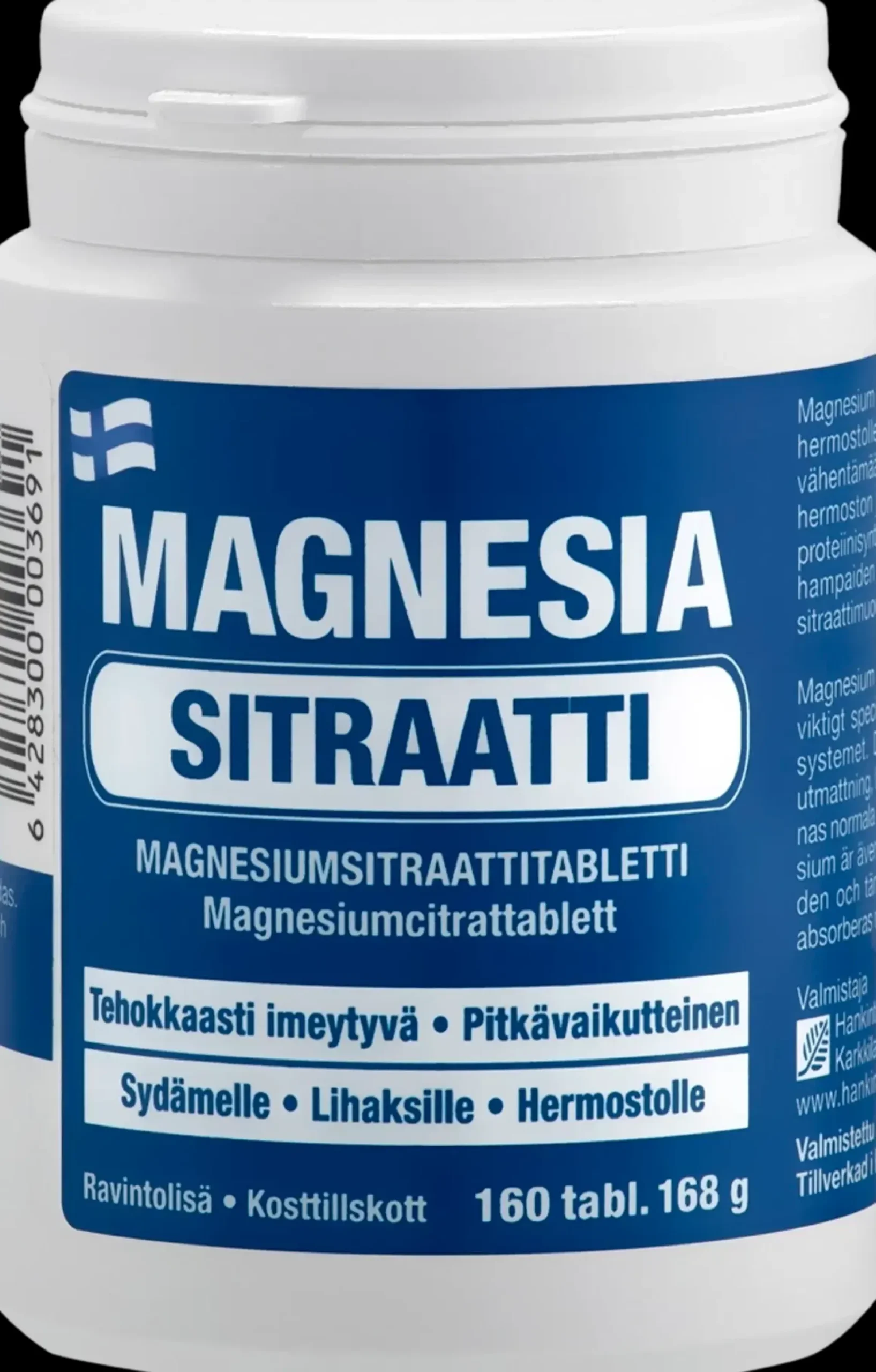 Magnesia Sitraatti magnesiumsitraattitabletti 160 tabl
