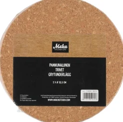 Maku 2kpl pannunalunen 18,5 cm, korkki