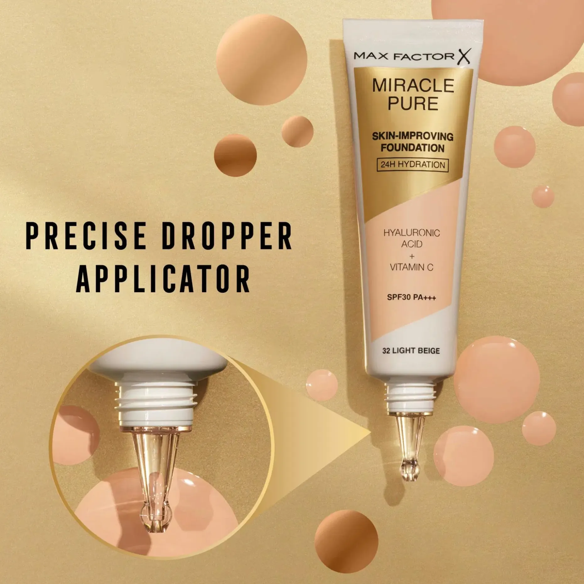 Max Factor Miracle Pure Foundation 40 Light Ivory 30 ml