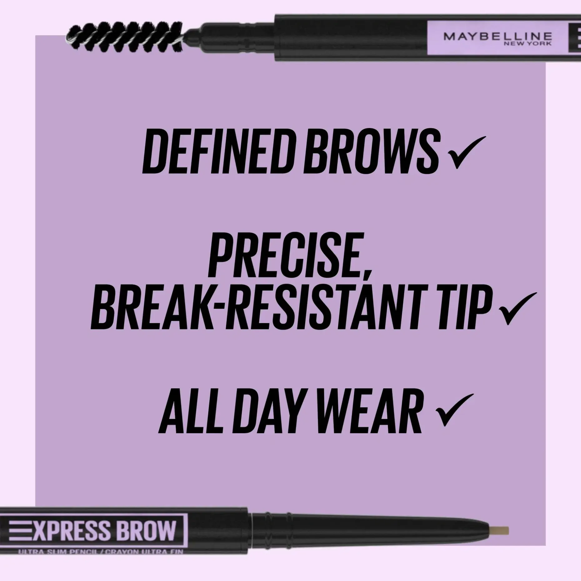 Maybelline New York Express Brow Ultra Slim 06 Black brown -kulmakynä 0,84g