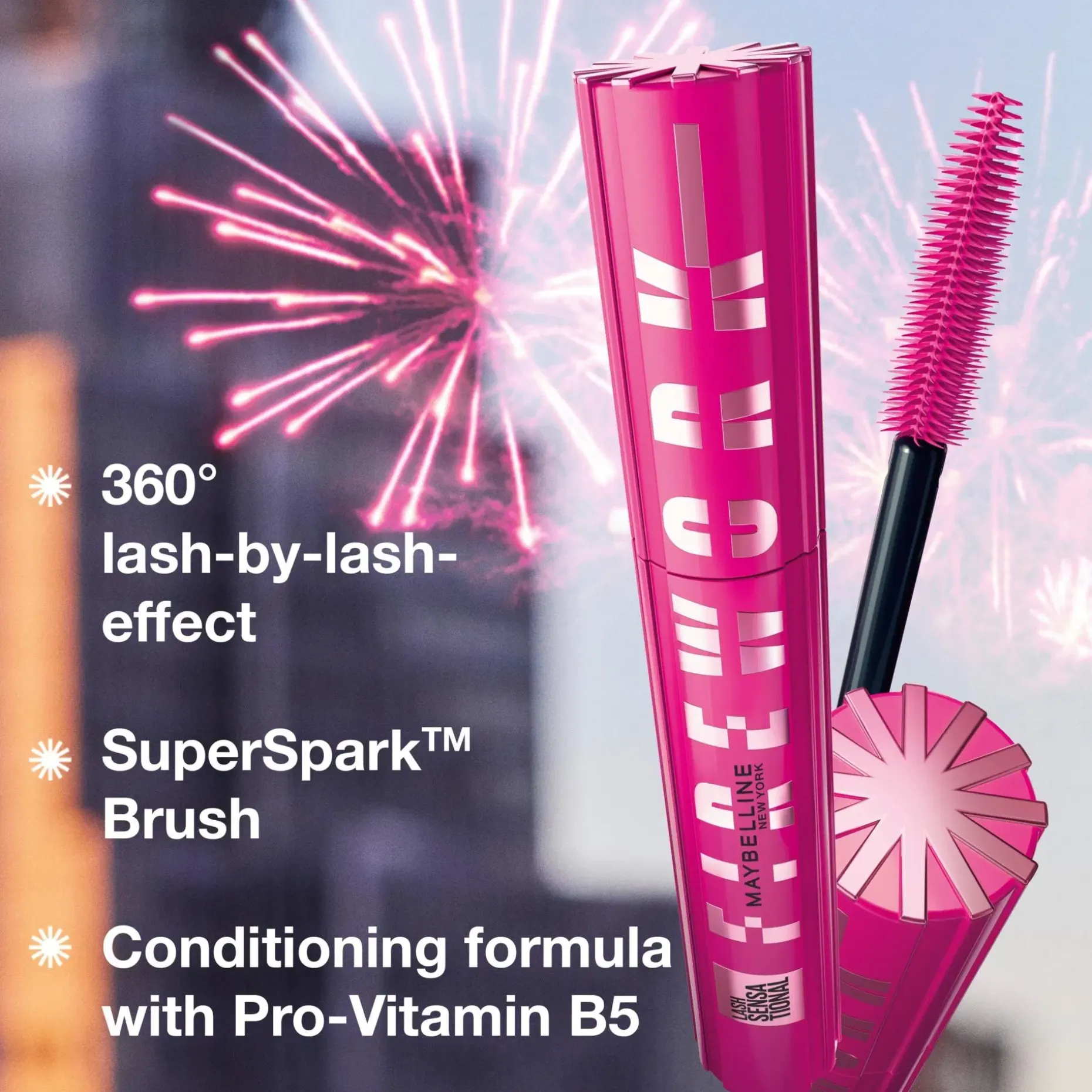 Maybelline New York Lash Sensational Firework Waterproof Very Black maskara 10ml