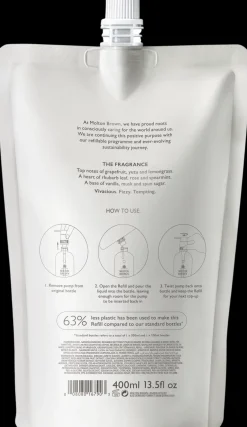 Molton Brown Delicious Rhubarb & Rose Hand Wash Refill käsisaippuan täyttöpakkaus 400 ml