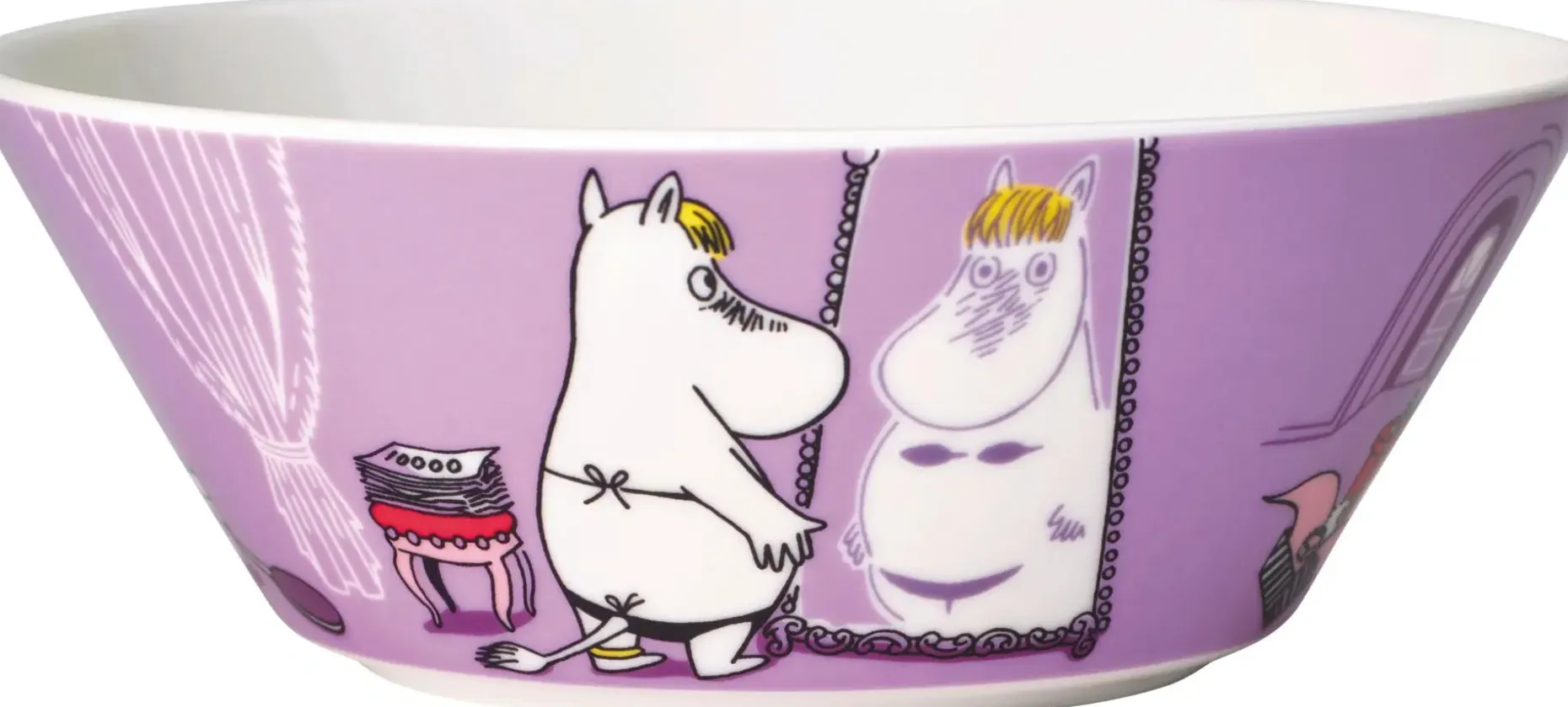 Moomin Arabia Muumi Kulho Niiskuneiti 15 cm liila