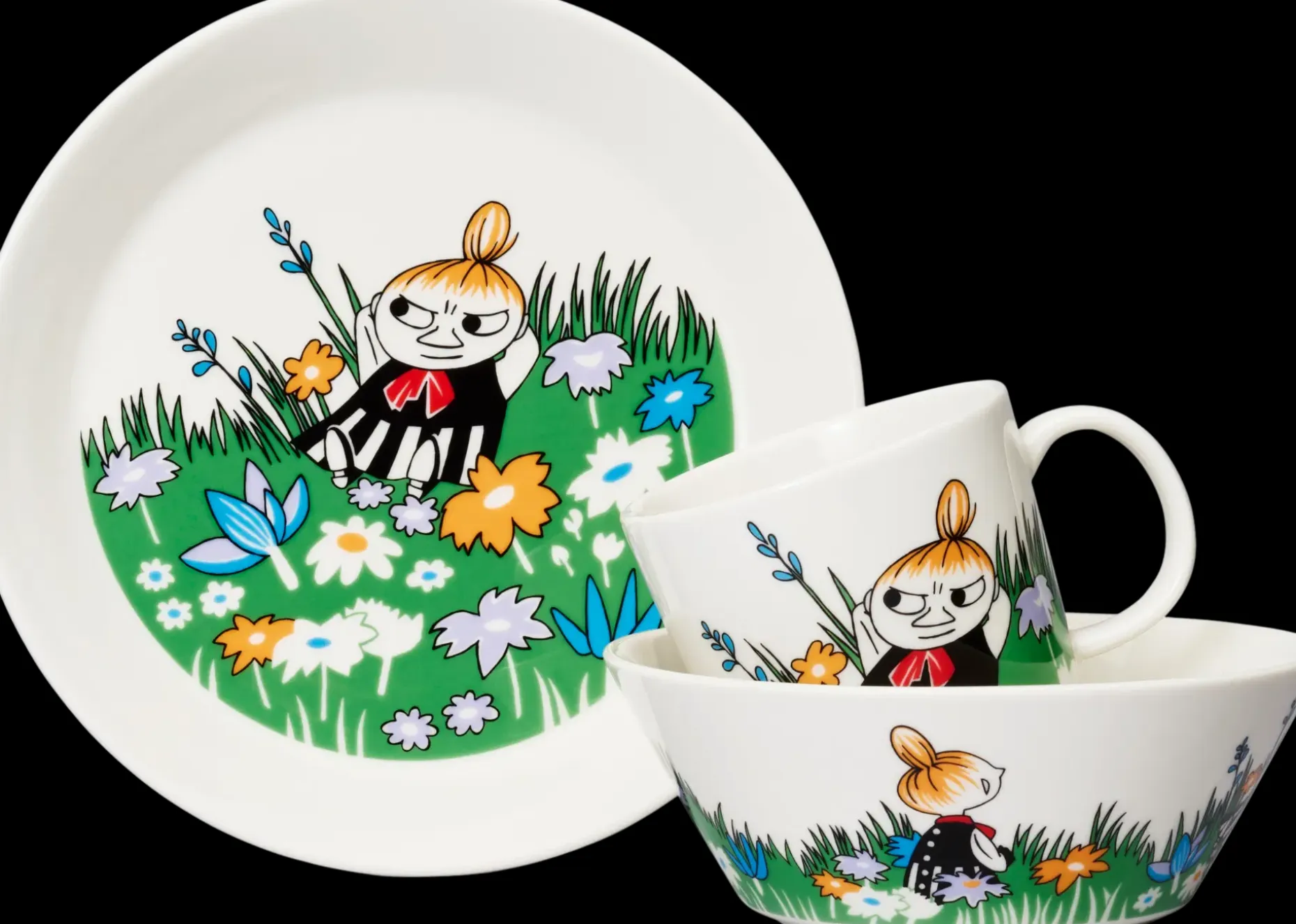 Moomin Arabia Muumi Pikku Myy niityllä kulho 15 cm