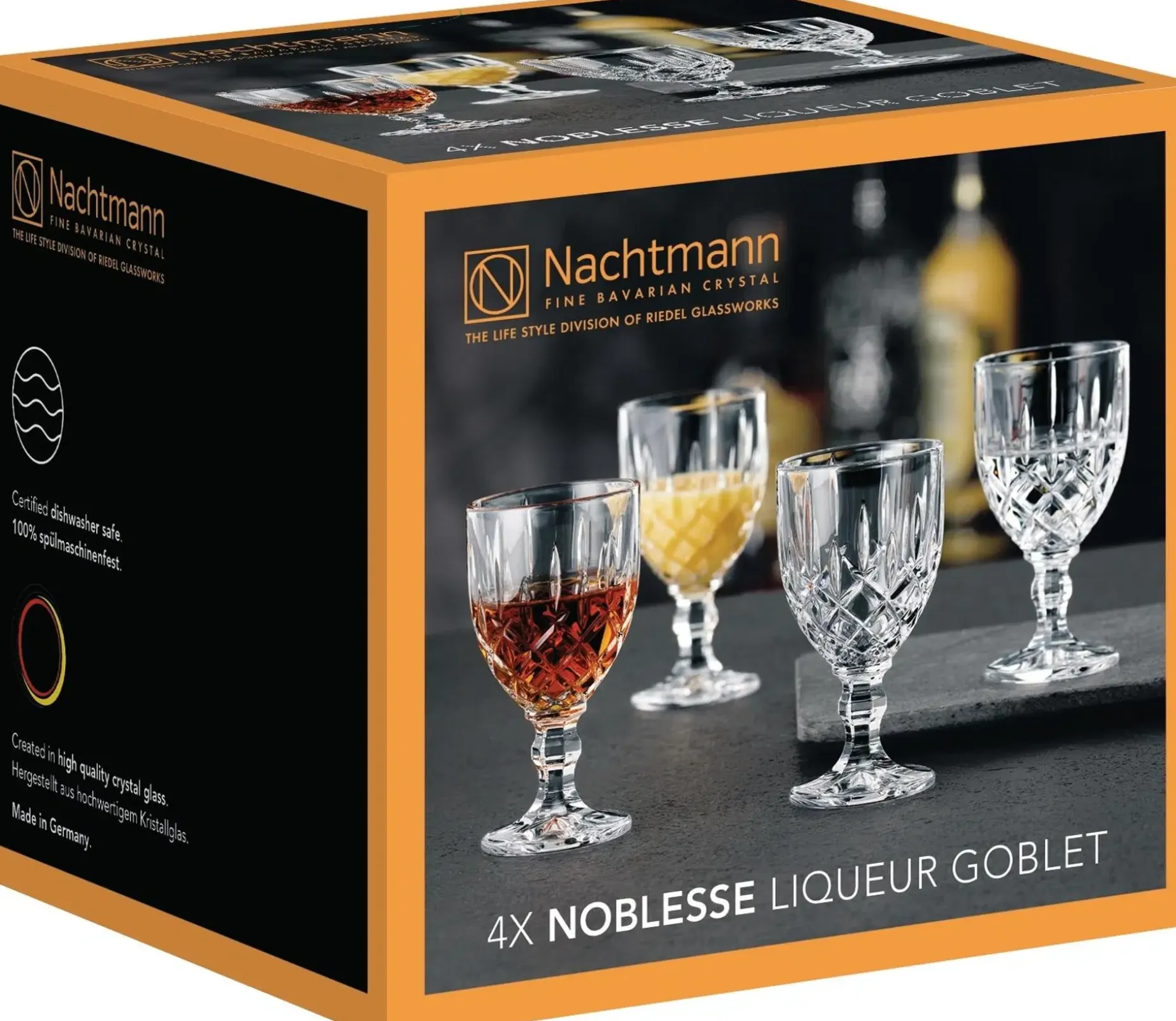 Nachtmann Noblesse jalallinen snapsilasi 4 kpl
