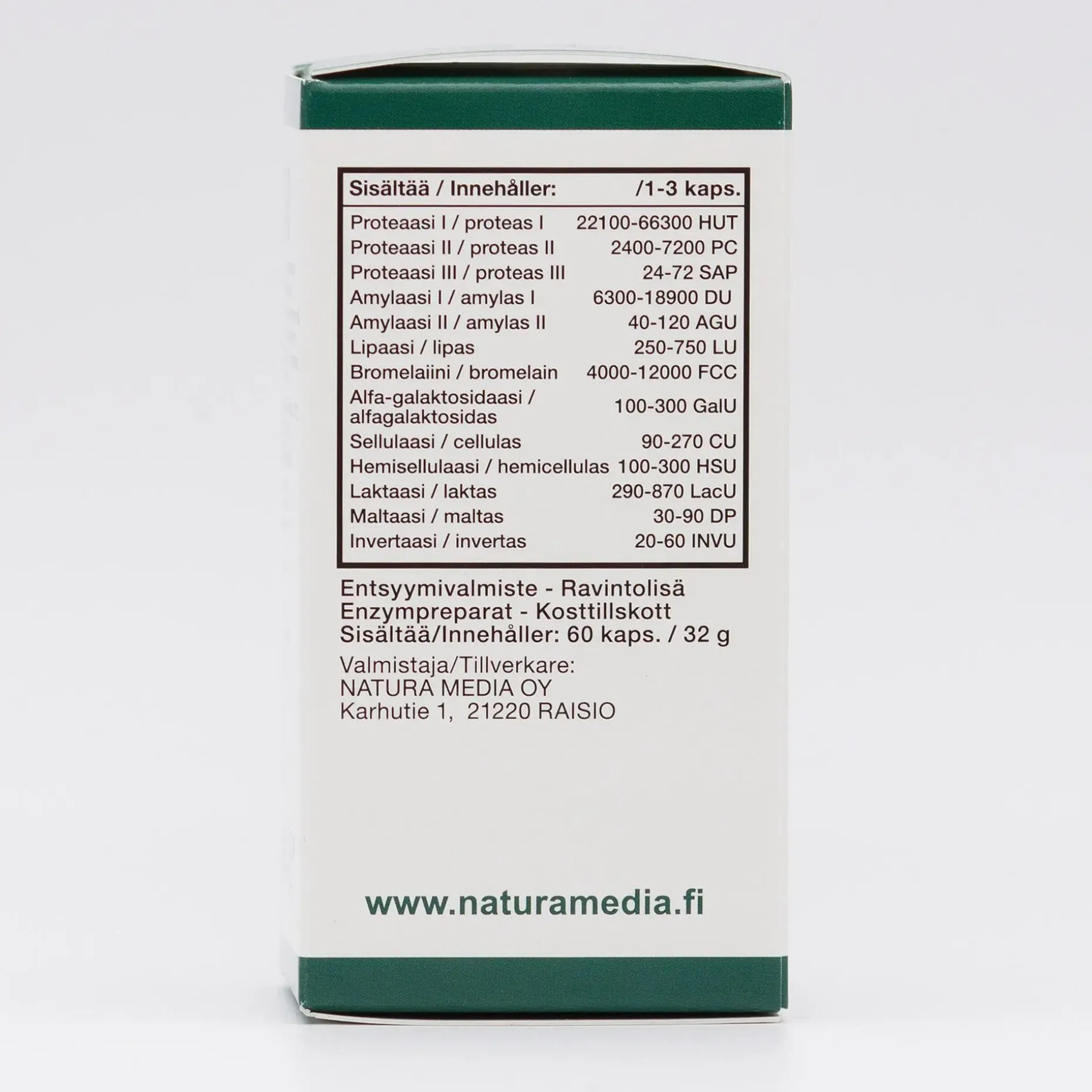 Natura Median Monizym® X10 entsyymikapseli 60 kaps.