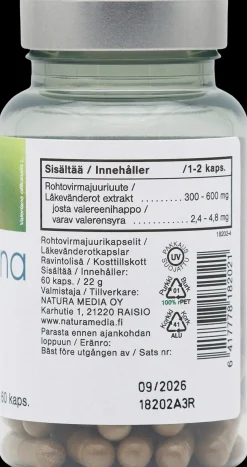 Natura Median Valeriana rohtovirmajuurivalmiste 300 mg 60 kaps.