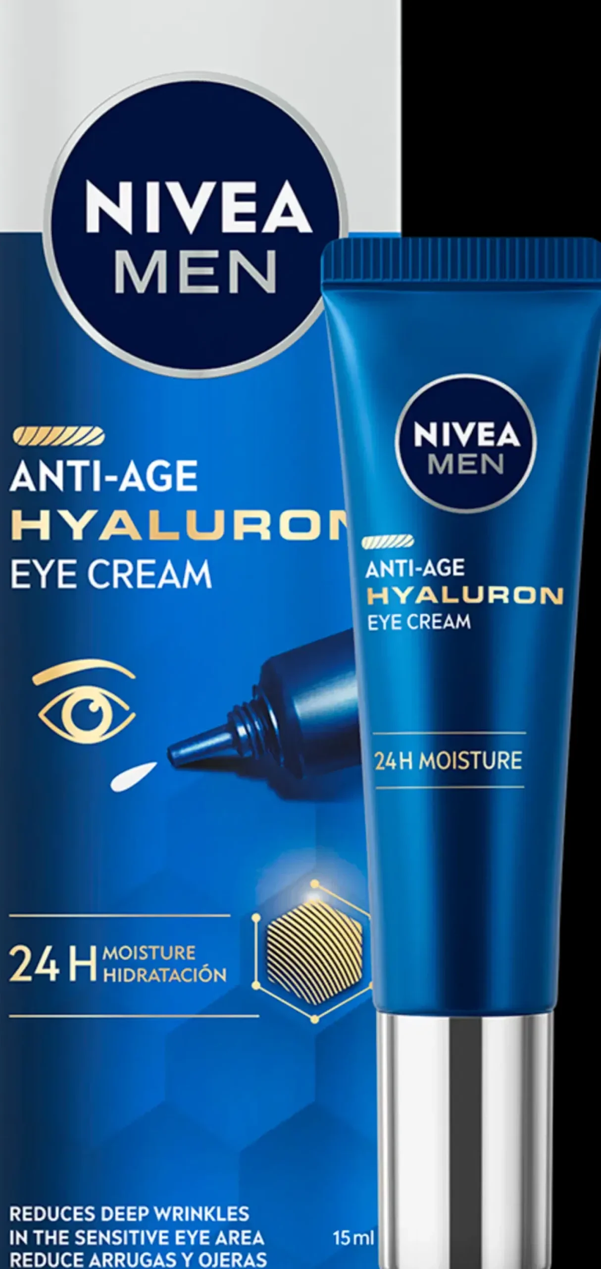 NIVEA MEN 15ml Anti-Age Hyaluron Eye Cream -silmänympärysvoide 15ml