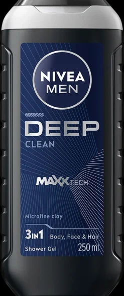 NIVEA MEN 250ml Deep Shower Gel -suihkugeeli