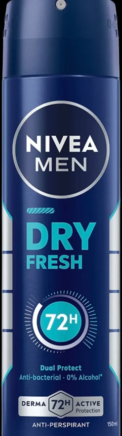 NIVEA MEN 150ml Dry Fresh Deo Spray -antiperspirantti