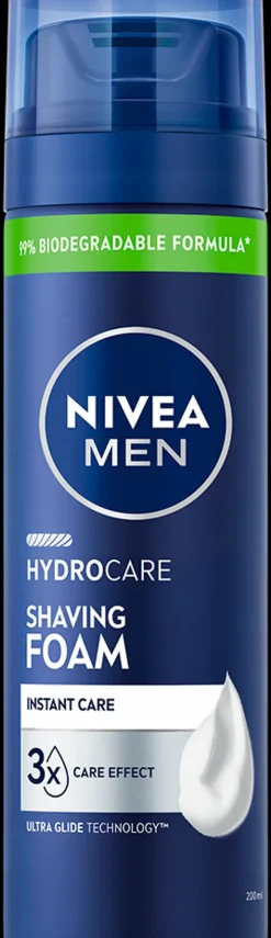 NIVEA MEN 200ml Hydrocare Shaving Foam -partavaahto