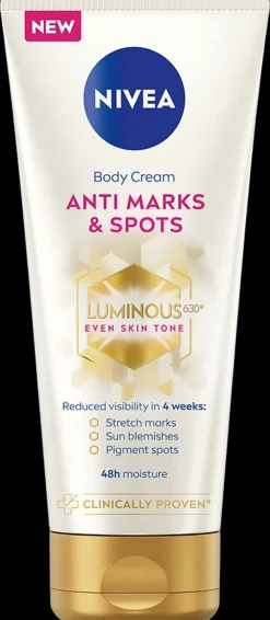 NIVEA 200ml Luminous630 Anti Marks & Spots Body Cream -vartalovoide