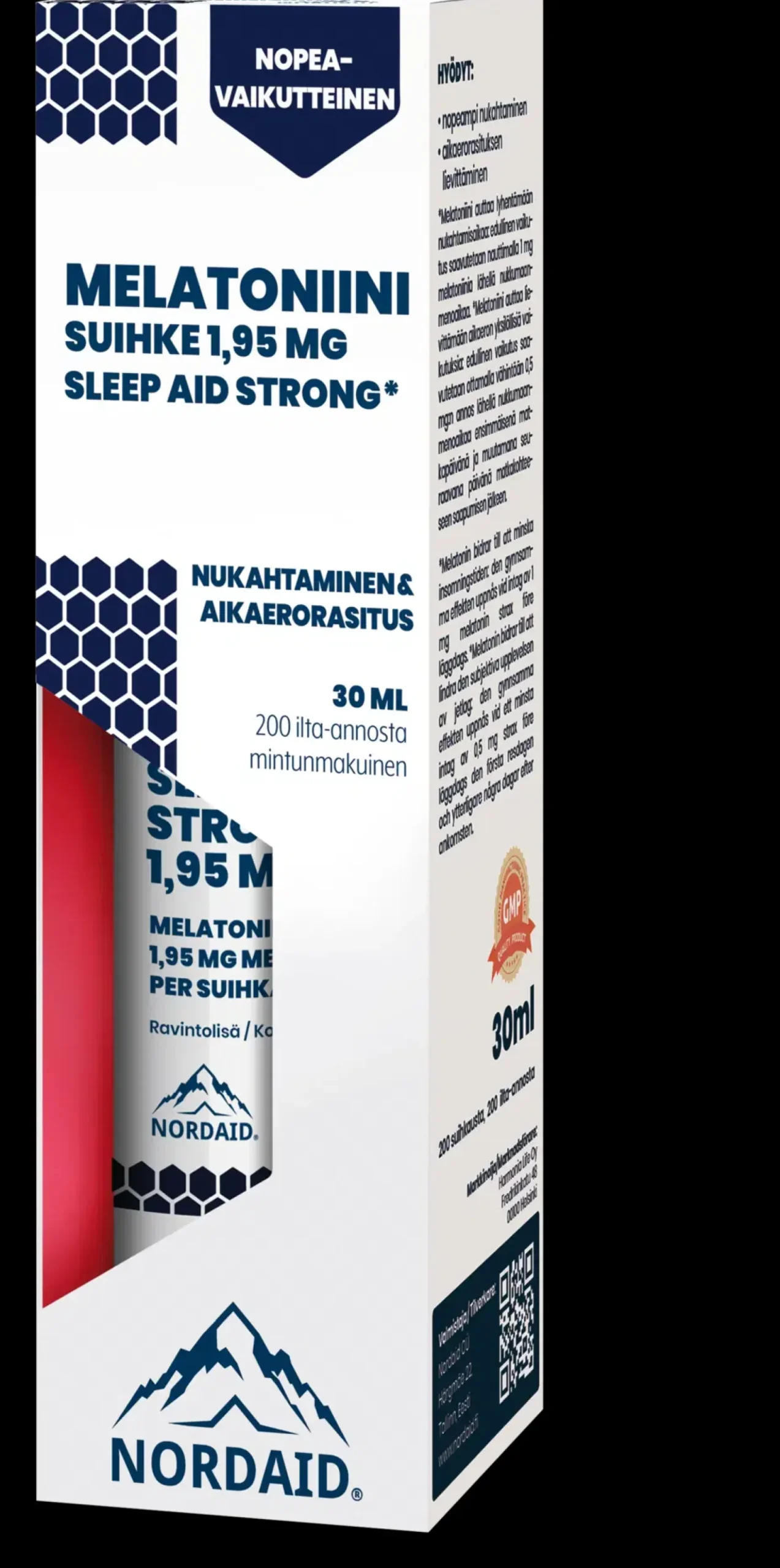 Nordaid Sleep Aid Strong melatoniinisuihke 30 ml