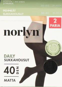 Norlyn naisten sukkahousut 2-pack Daily 40den
