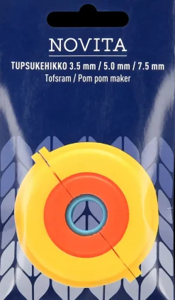 Novita Tupsukehikko 3kpl 2 cm, 3,5 cm ja 5,5 cm