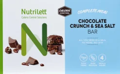Nutrilett Chocolate Crunch & Sea Salt bar ateriankorvikepatukka 4x60g