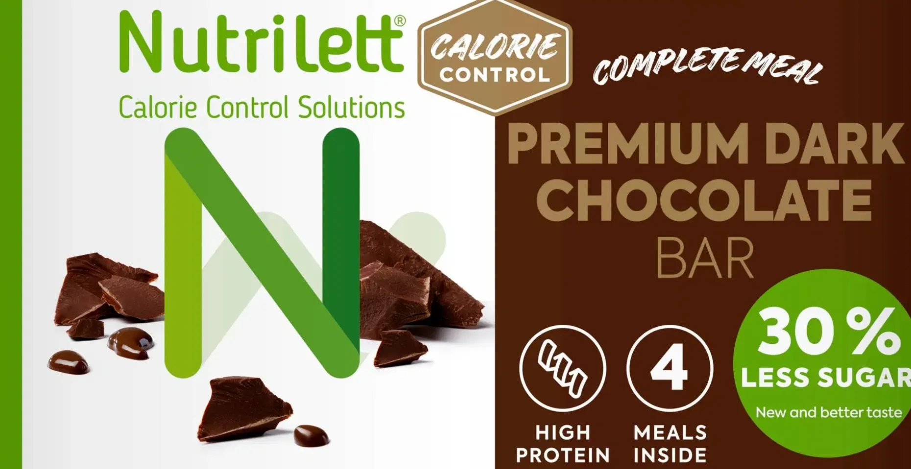 Nutrilett Premium Dark Chocolate bar ateriankorvikepatukka 4x59g