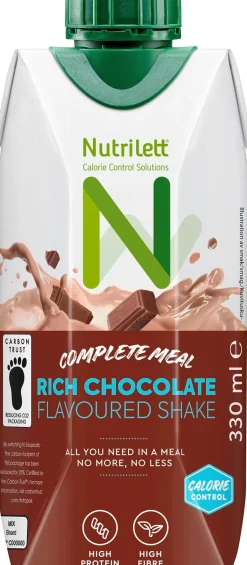 Nutrilett Rich Chocolate flavoured shake suklaanmakuinen juoma 330ml