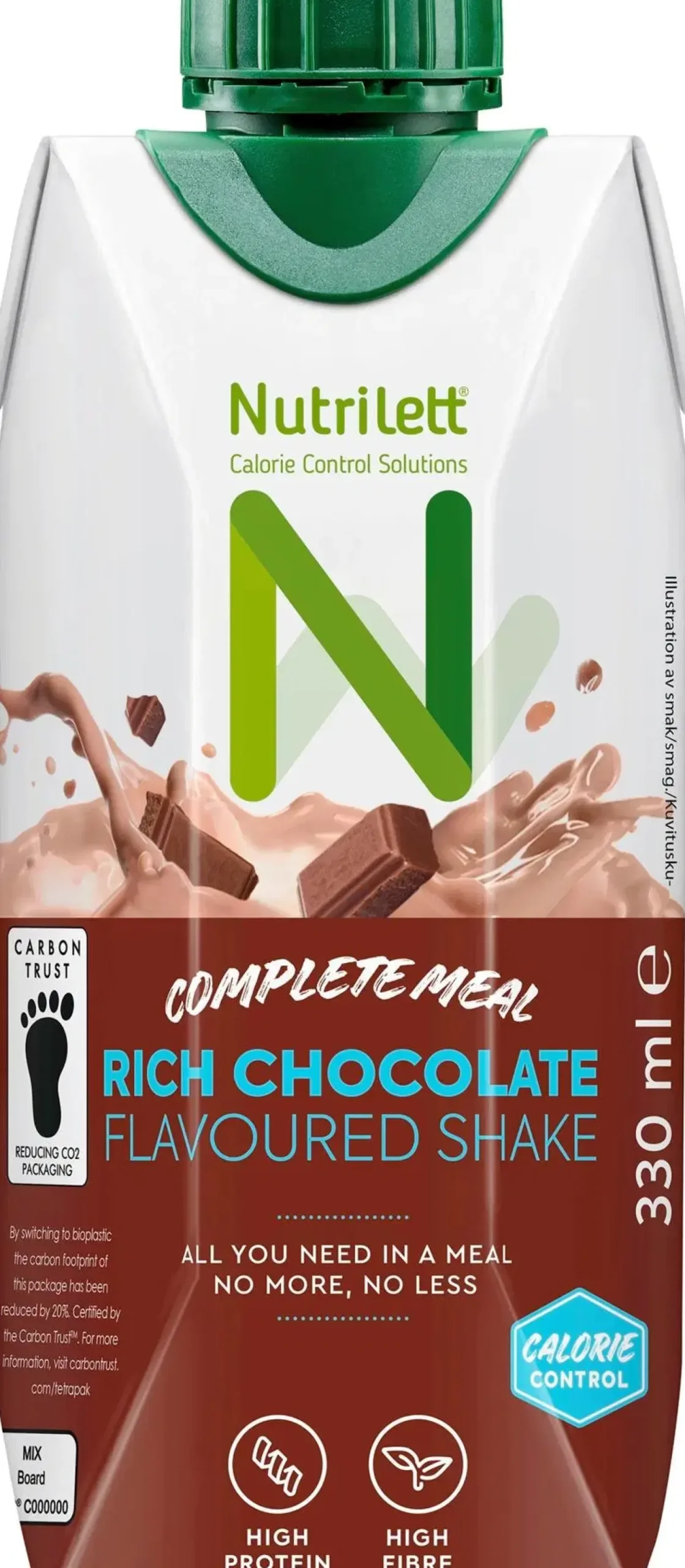 Nutrilett Rich Chocolate flavoured shake suklaanmakuinen juoma 330ml