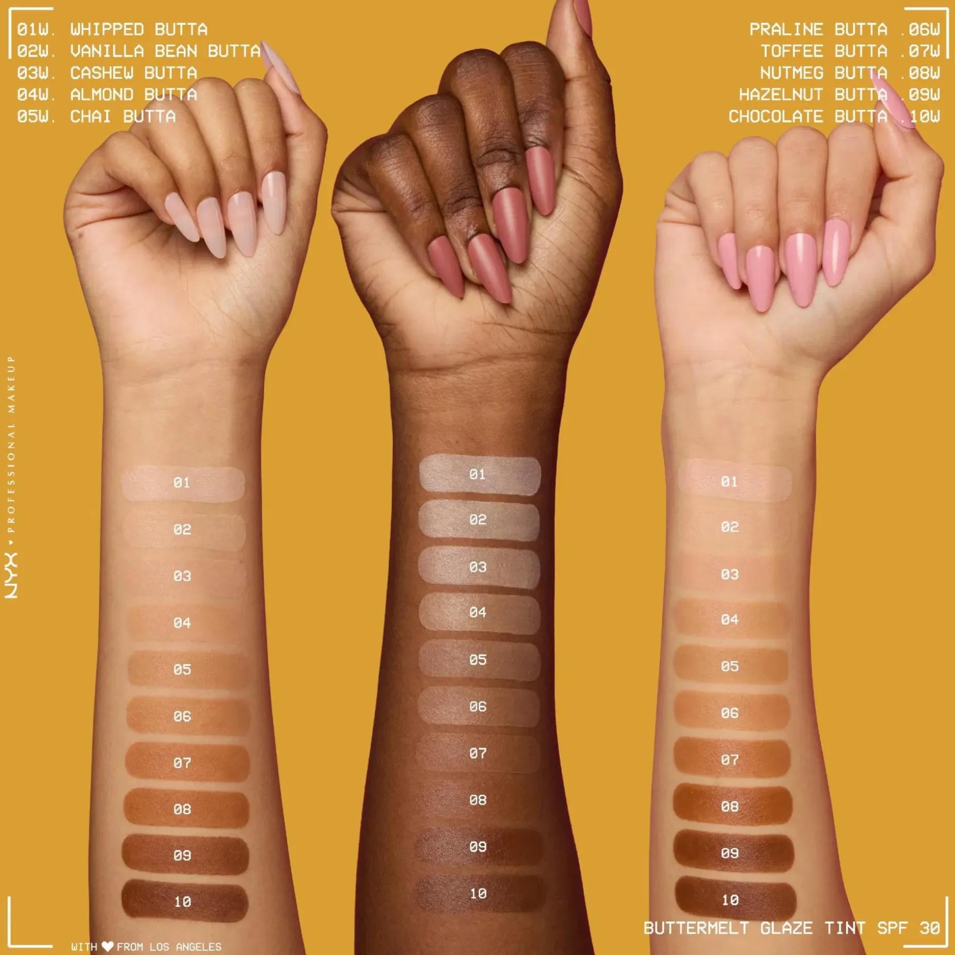 NYX Professional Makeup Buttermelt Glaze Skin Tint SPF30 meikkivoide 30 ml
